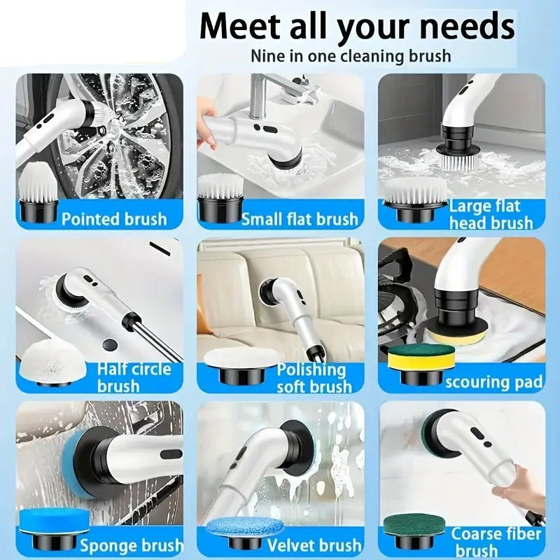 UltraClean 9X™ - 9 - in - 1 Electric Brush + Free Magic Brush - Kolazi