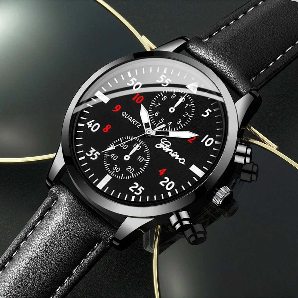 [BUY 1 GET 3 FREE] Geneva Chronos Men's Watch Kit + 3 Bracelets - Kolazi