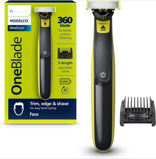 OneBlade 360° – Cut Faster, Safer & Smoother + 5 FREE Combs - Kolazi