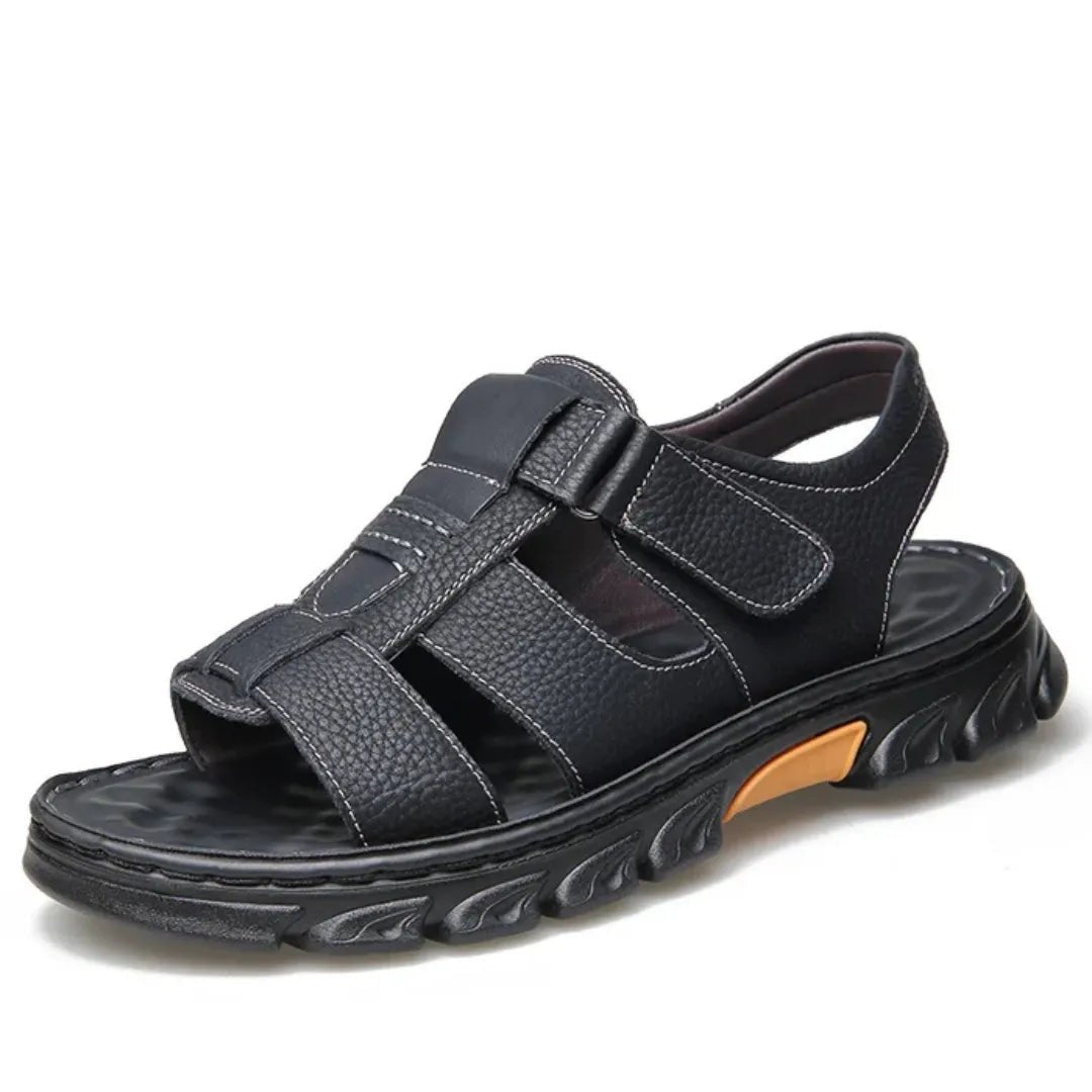 Sandália Masculina Ortopédica de Couro | Allegante Comfort - Kolazi